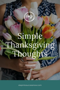 Simple Thanksgiving Thoughts