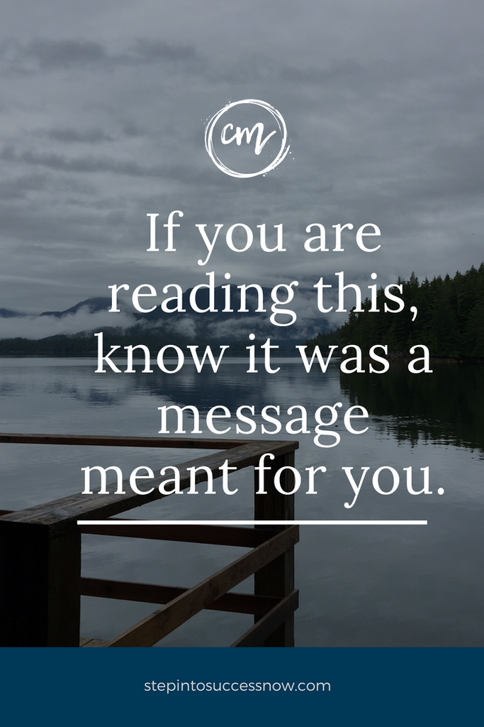 This message is meant for you